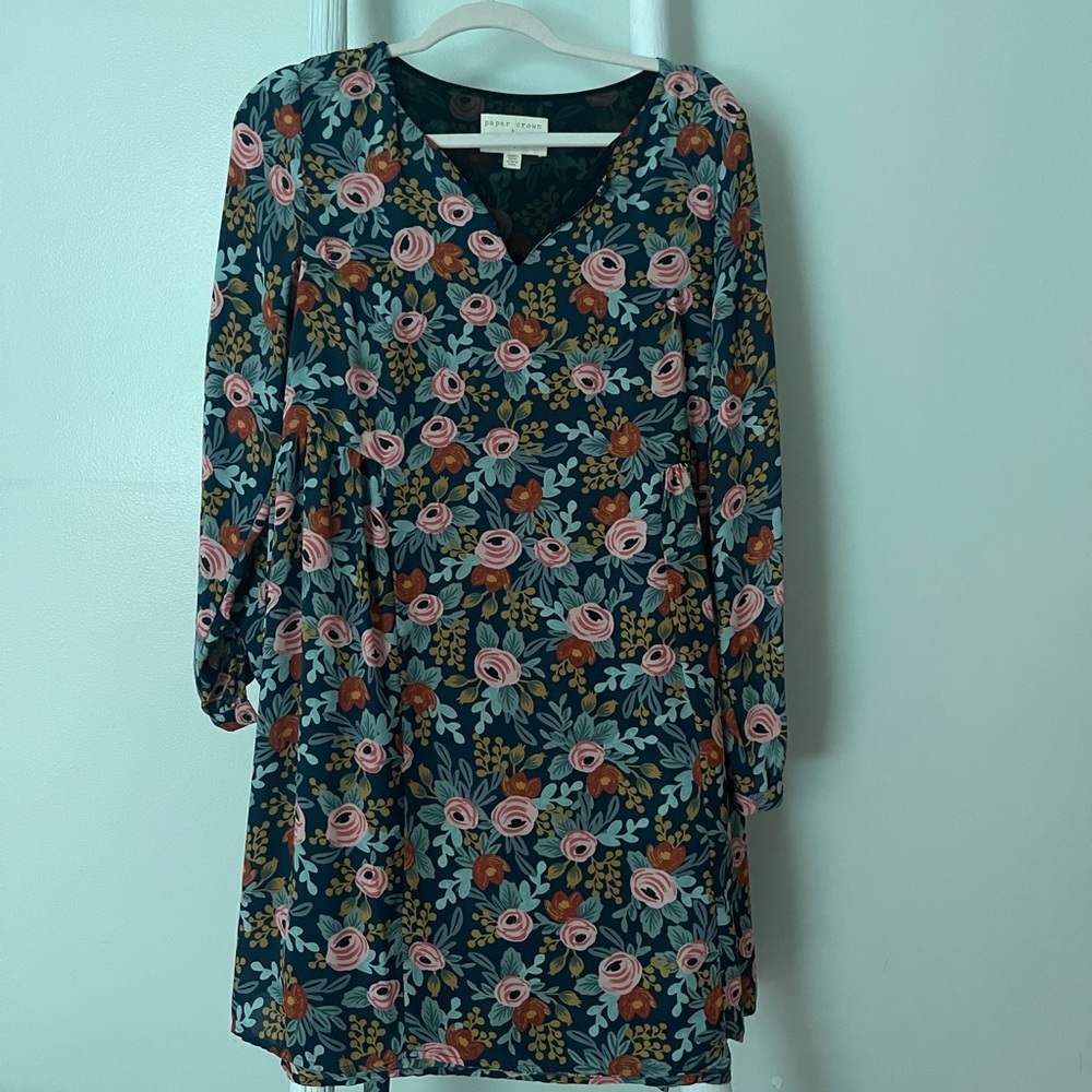 Paper crown + riffle paper co dress